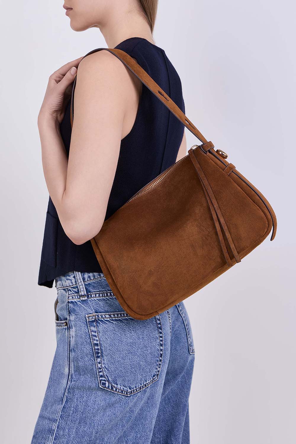 תיק כתף רומי זמש מדיום